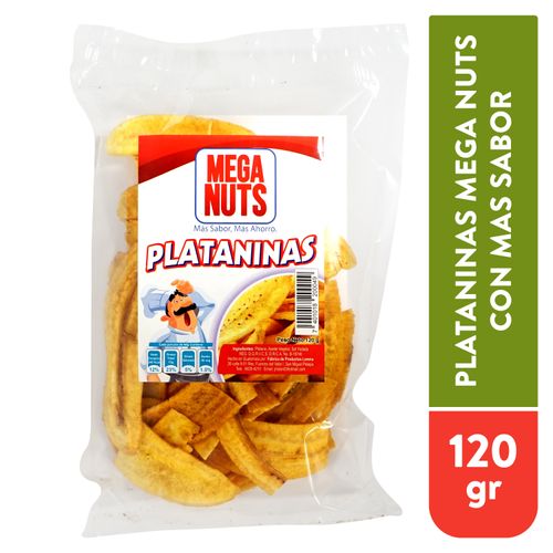 Plataninas Mega Nuts Con Más Sabor - 120g