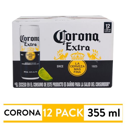 12 Pack Cerveza Corona Lata 355ml