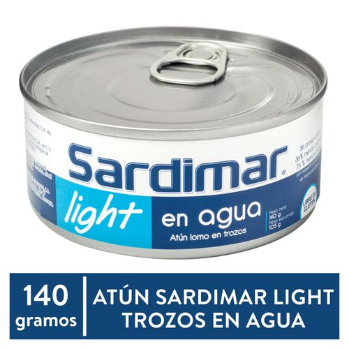 Atún Sardimar Lomo en Trozos Light En Agua -140gr