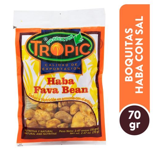 Boquitas Tropical Haba Con Sal - 70gr