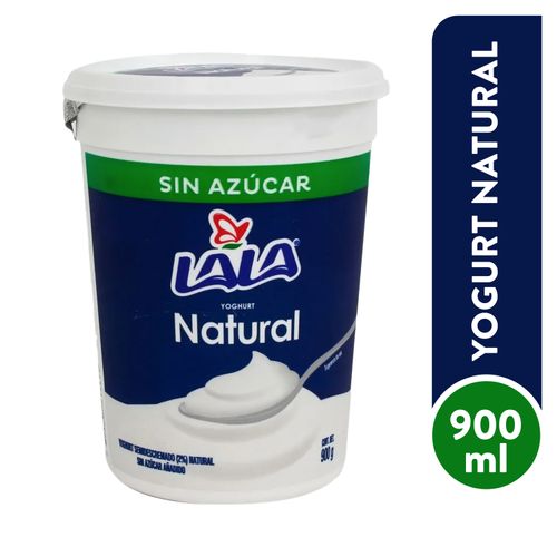 Yogurt Lala Natural Sin Azúcar - 900g