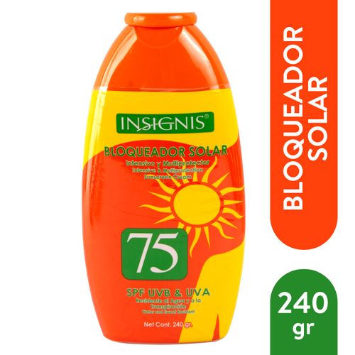 Bloqueador Insignis Solar F75 - 240gr