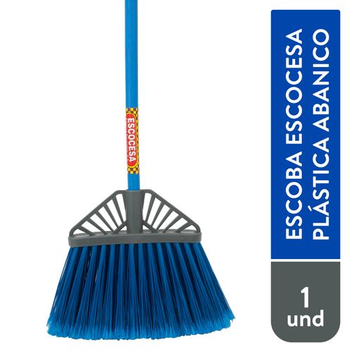 Escoba Escocesa Plastica Abanico - 1 Unidad