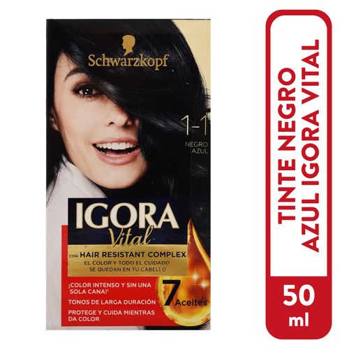 Tinte Igora Vital 1 1 Negro Az Kit