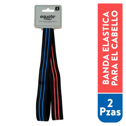 Banda Para Cabello Marca Equate Elasticas - 2 Piezas
