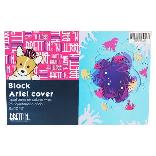 Block Bretton ariel cover tamaño oficio - 25 hojas