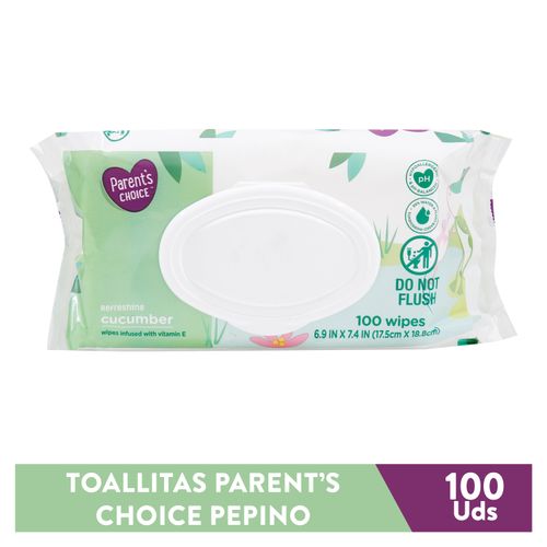 Toallitas Húmedas Para Bebe Marca Parent'S Choice Pepino - 300 Unidades