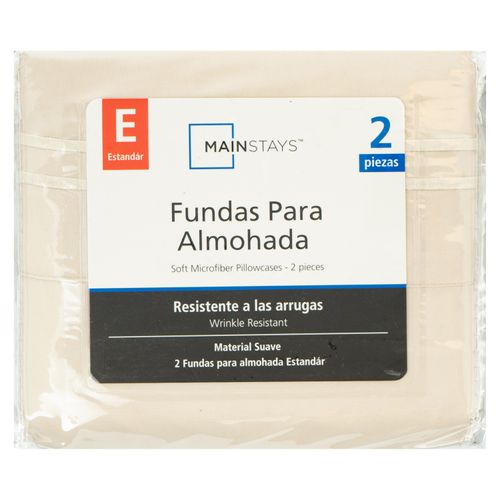 Set De Fundas Mainstays Bordado Beige