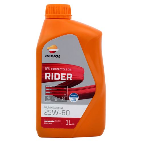 Aceite para moto Repsol Rider High Mileage 4T 25W60 - 1 L