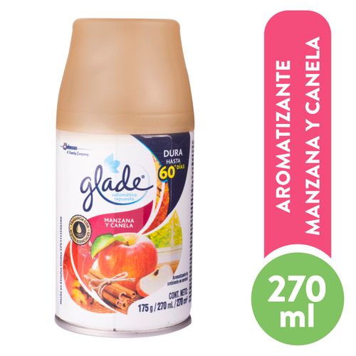 Repueso Glade aromatizante automatico aroma manzana y canela - 270 ml