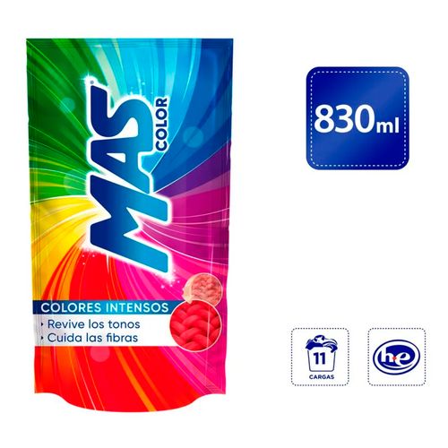 Detergente Líquido MAS Color - 830ml