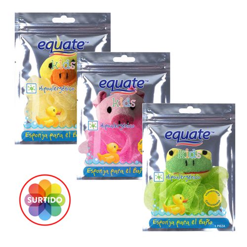 Esponja De Baño Para Niño Marca Equate - 1 Pieza