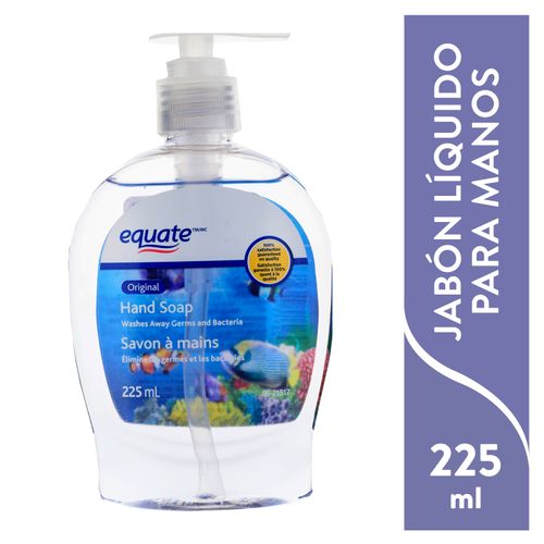 Jabón Liquido Antibacterial Para Manos Marca Equate Clear - 222Ml