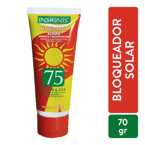 Bloqueador Insignis Solar F75 - 70gr