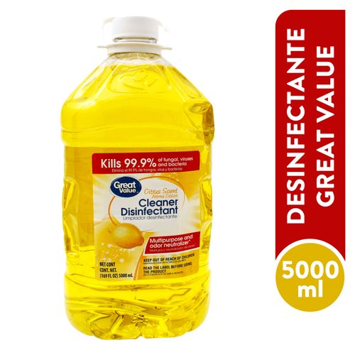 Desinfectante Marca Great Value Citrico - 5000 ml