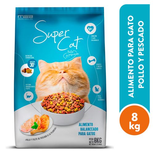 Alimento Supercat para gato adulto - 8000 g
