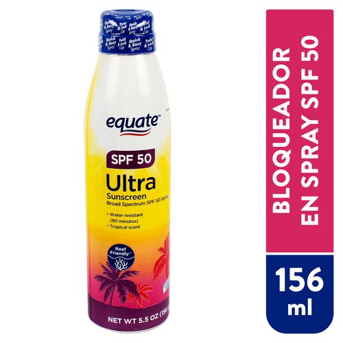 Protector Solar Bloqueador En Spray Marca Equate 50Fps -156Ml