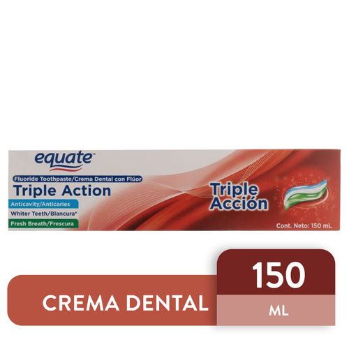 Pasta Dental Triple Accion Marca Equate -150 ml