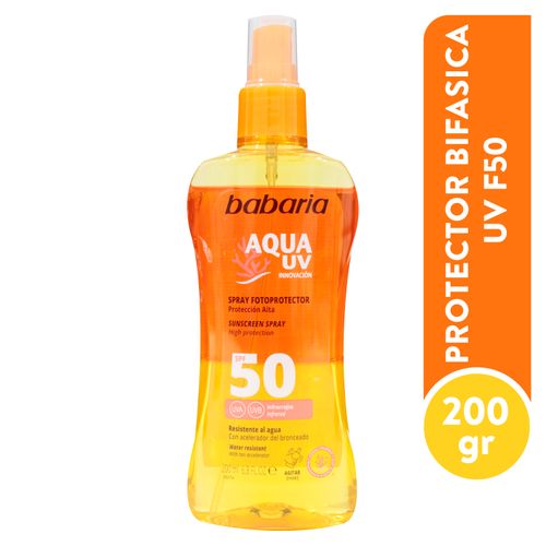 Protector bifásica Babaria uv fps 50 - 200 g