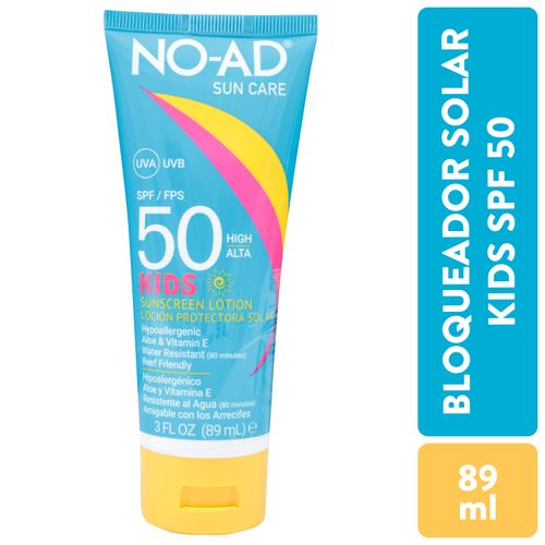 No Ad Spf 50 Kids Sunscreen Lotion 88Gr