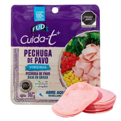 Jamón de Pavo Fud, Pechuga Cuida-t - 200gr