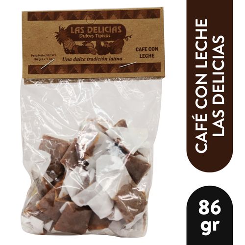 Dulces Las Delicias Cafe Con Leche -86gr