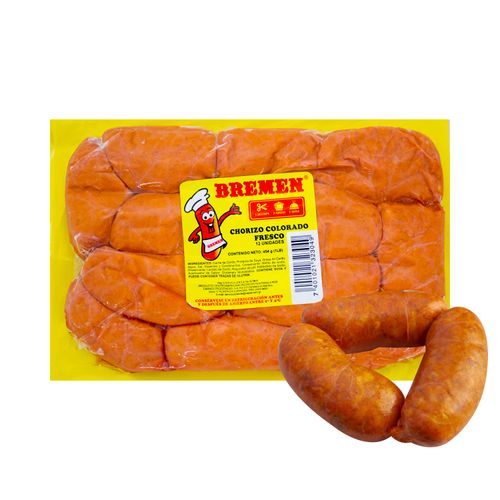 Chorizo Bremen Colorado Cerdo Bandeja Unidad