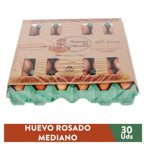 Huevo de Gallina De Mixco Marron Mediano - 30 Unidades