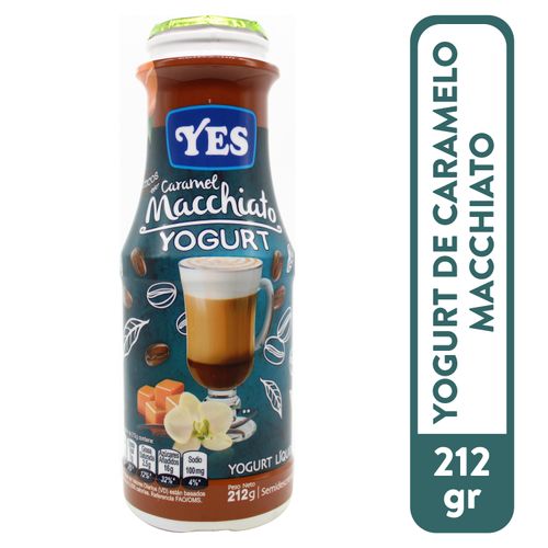 Yogurt Yes Liquido Caramelo Macchiato - 212 g
