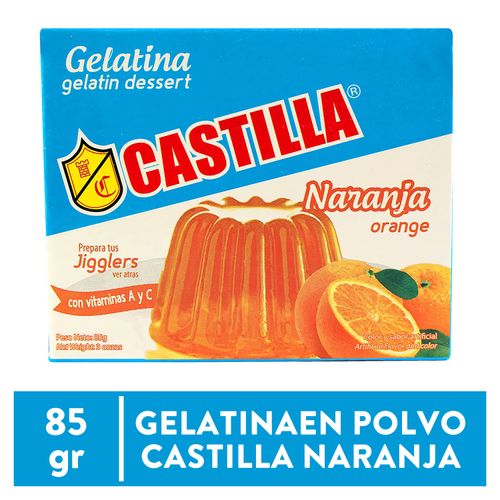 Gelatina Castilla de Naranja Cajita - 85 g