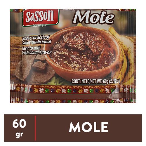 Mezcla Sasson Para Preparar Mole - 60gr