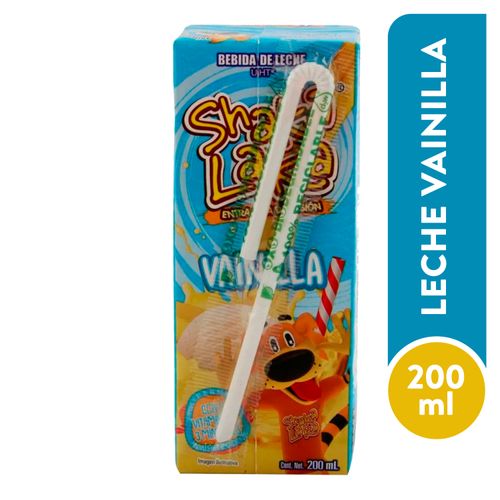 Bebida Shaka laka de Leche Sabor de Vainilla UHT Extra Minerales y Vitaminas -200ml