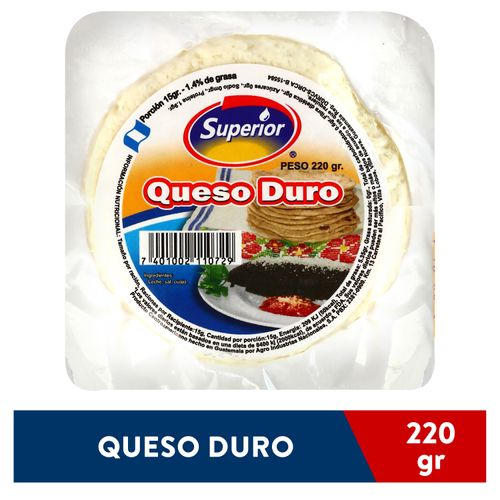 Queso Superior blanco Duro - 220 g