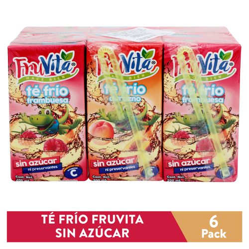 Té Frío Fruvita Sin Azúcar 6 Pack - 200ml