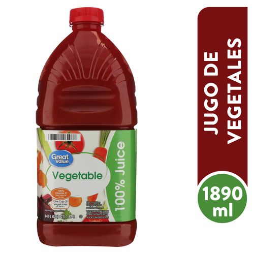 Jugo Great Value De Vegetales - 1890 ml