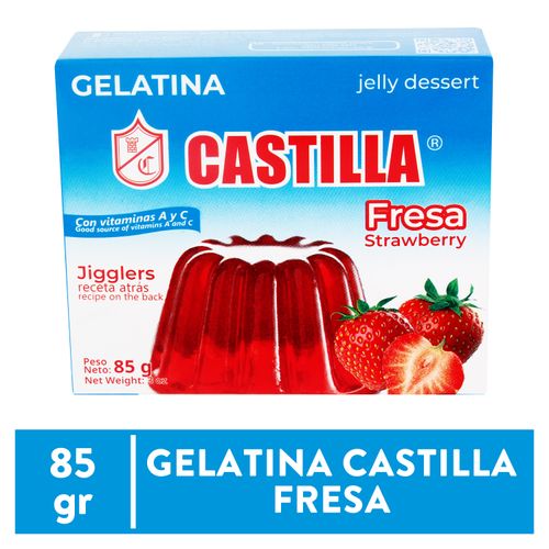 Gelatina Castilla De Fresa Cajita - 85 g