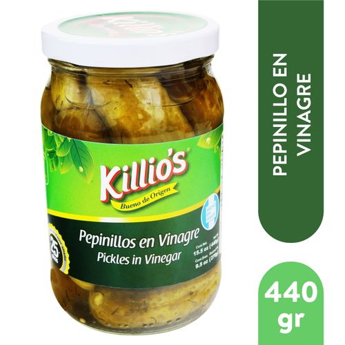 Pepinillos Killios Enteros Vinagre - 270 g