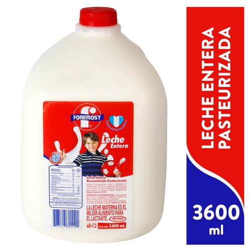 Leche Foremost Pasteurizada Entera - 3600ml