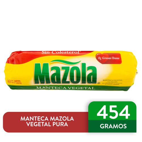 Manteca Mazola Vegetal Pura - 454gr