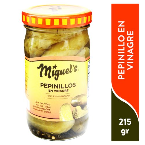 Pepinillos Miguel's Enteros - 215 g