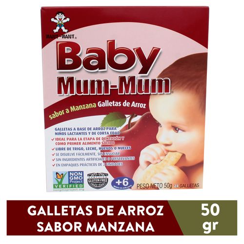 Galletas De Arroz Baby Mum Mum Manzana