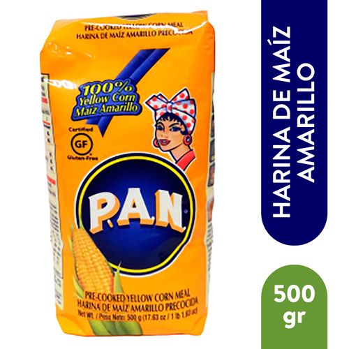 Harina Pan Sin Gluten Amarilla 500Gr