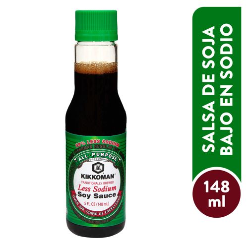 Salsa De Soya Kikkoman Baja En Sodio - 148ml