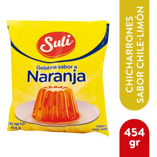 Gelatina Suli Naranja Bolsa -454 g