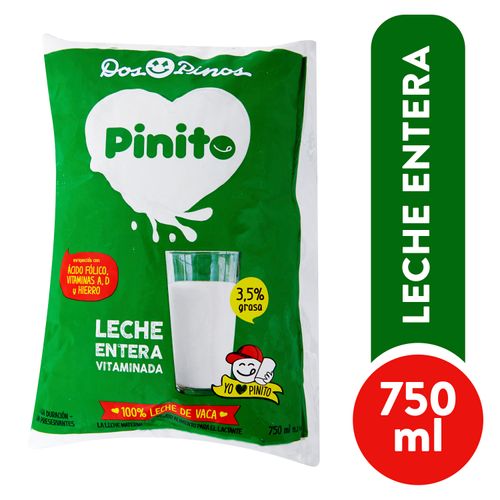 Leche Pinito Entera Uht Vitaminada 750Ml