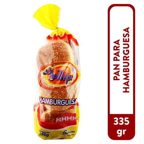 Pan La Mejor Hamburguesa Pequeña 6 Unidades - 335gr