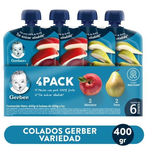 4 Pack Colados Gerber Variedad