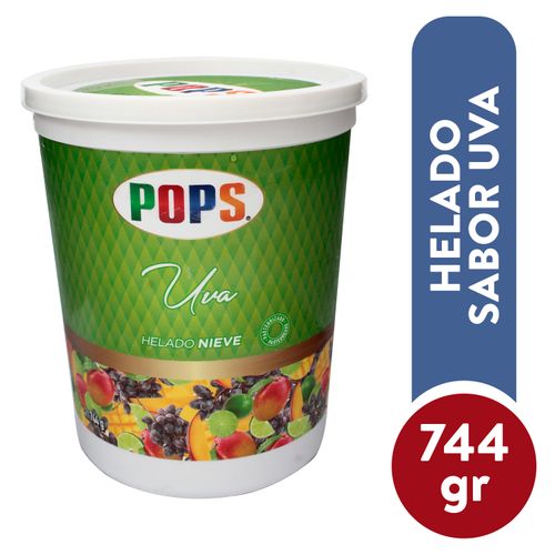 Helado Pops nieve con sabor a uva - 744 g