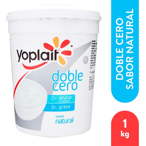 Yogurt batido Yoplait natural doble cero - 1000 g