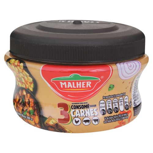 Consome 3 Carnes Malher Bote - 200gr